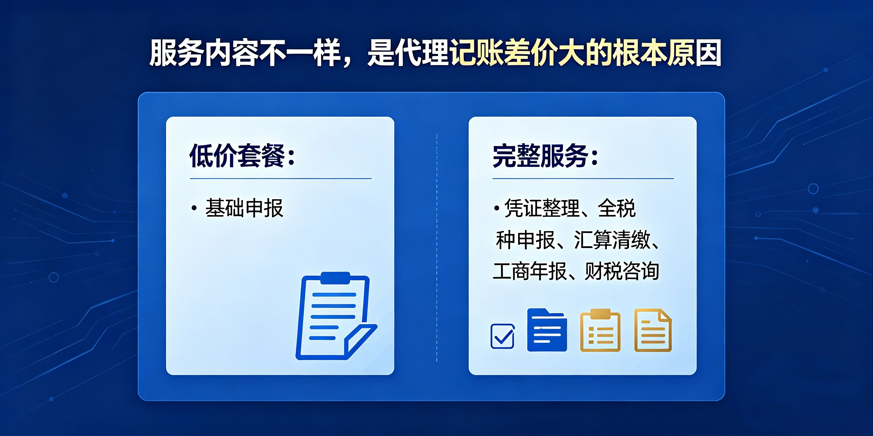 为什么同样记账报税，别家代理记账费用差距能相差一半？(图2)