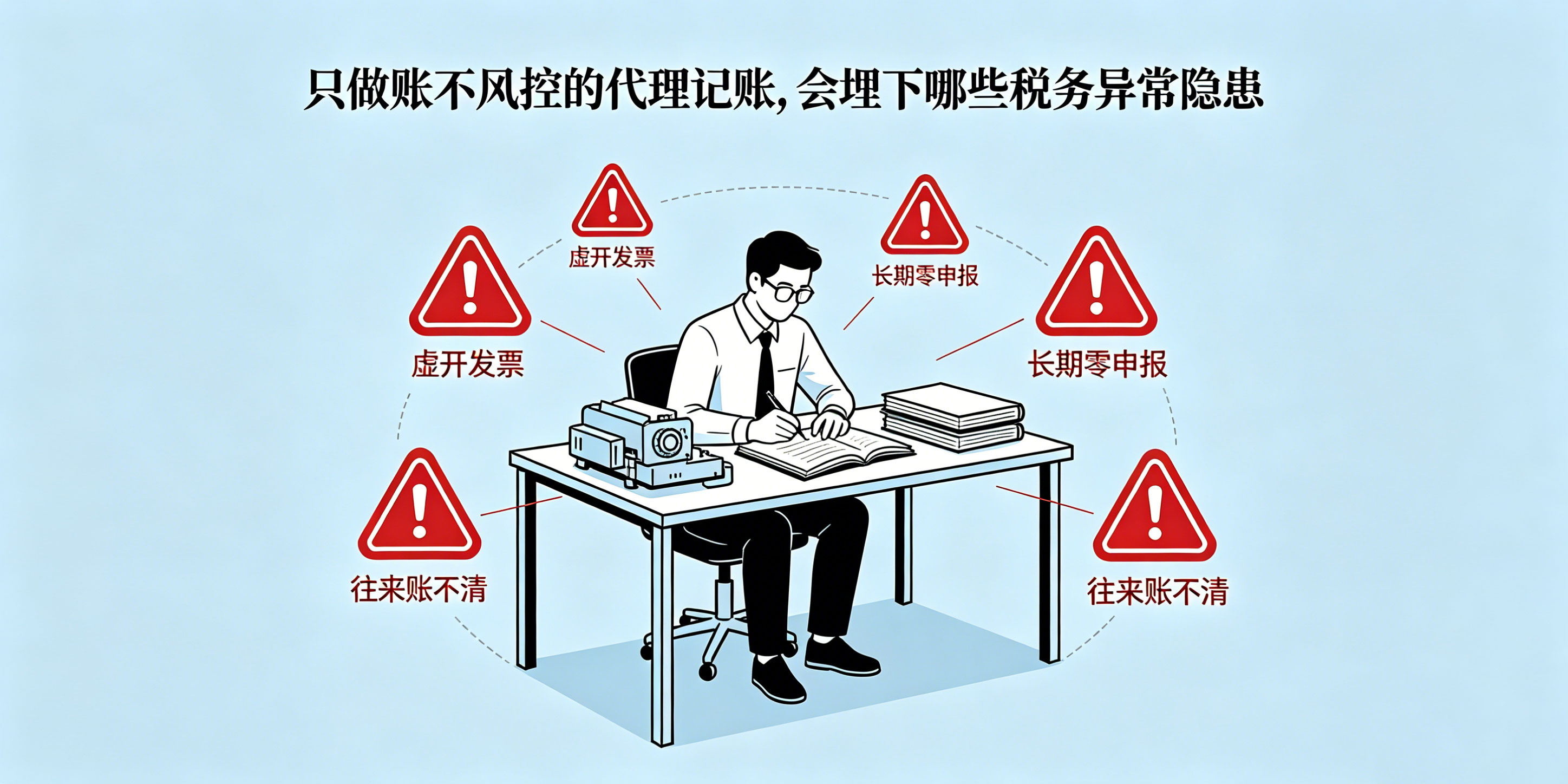 代理记账只做账不核查风险,后期税务异常谁来承担后果?(图3) 代理记账只做账不核查风险,后期税务异常谁来承担后果?(图3)