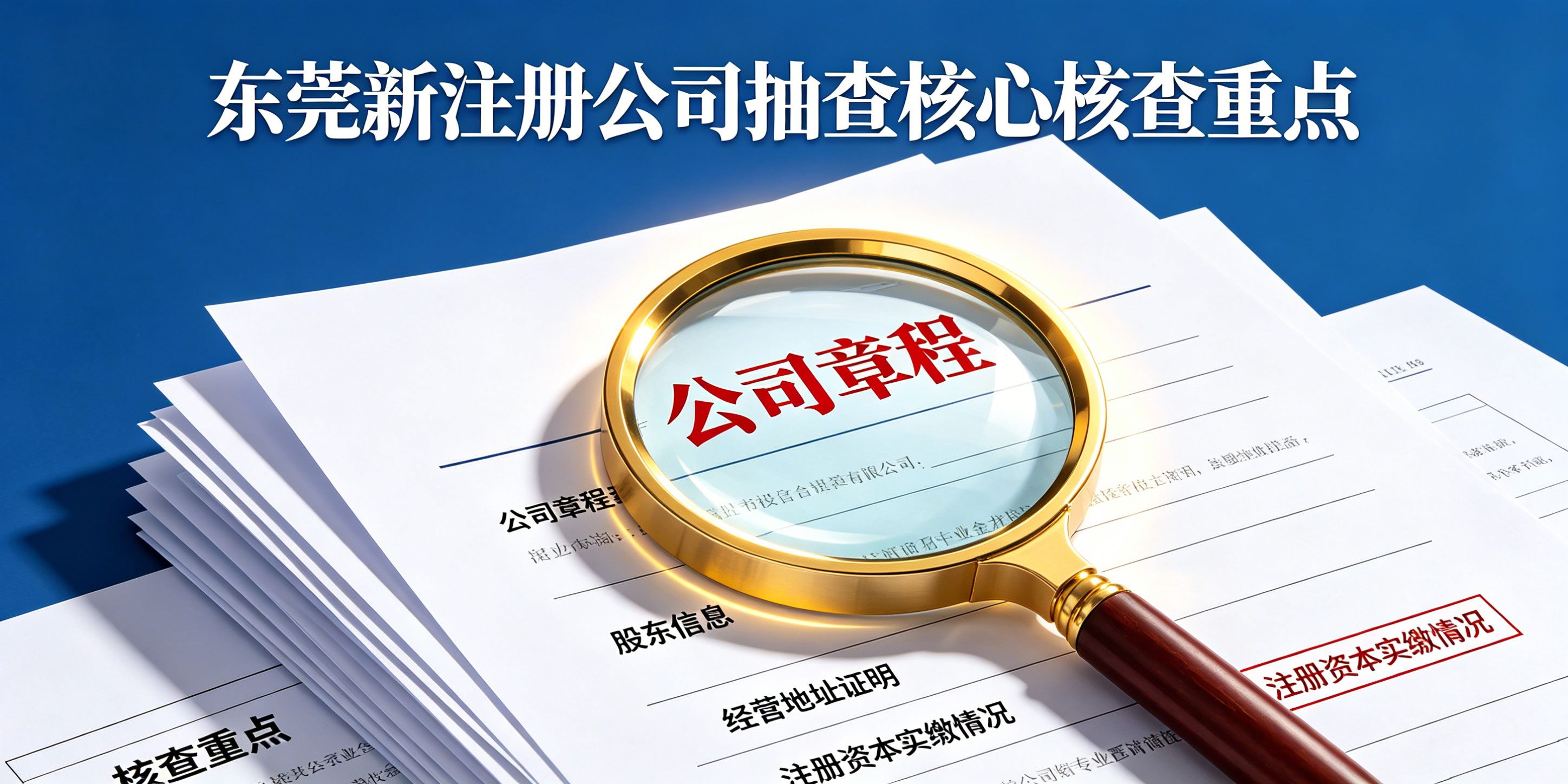 东莞刚注册的公司为什么被抽查？核查重点是什么？(图2)