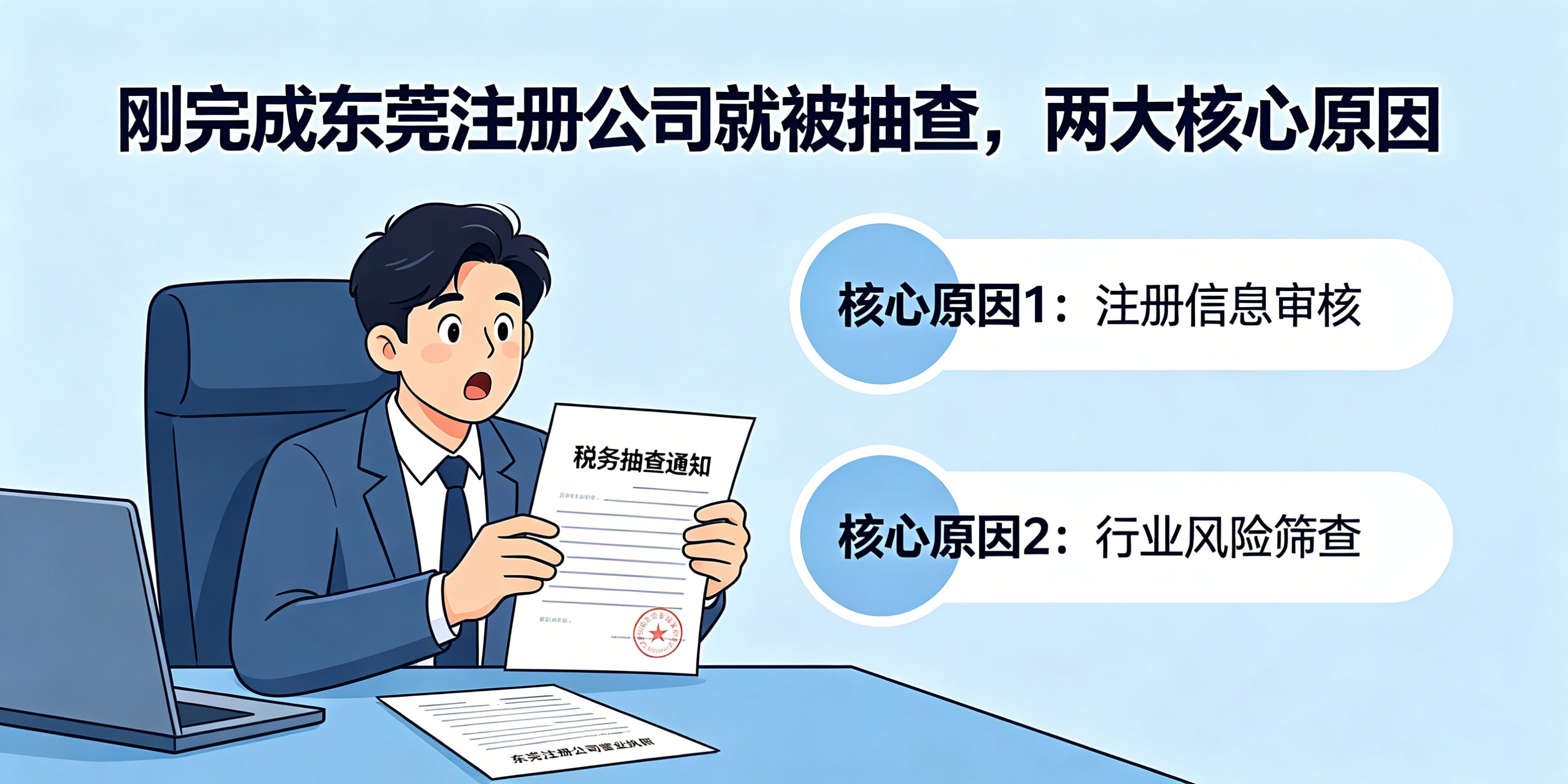 东莞刚注册的公司为什么被抽查？核查重点是什么？(图3)