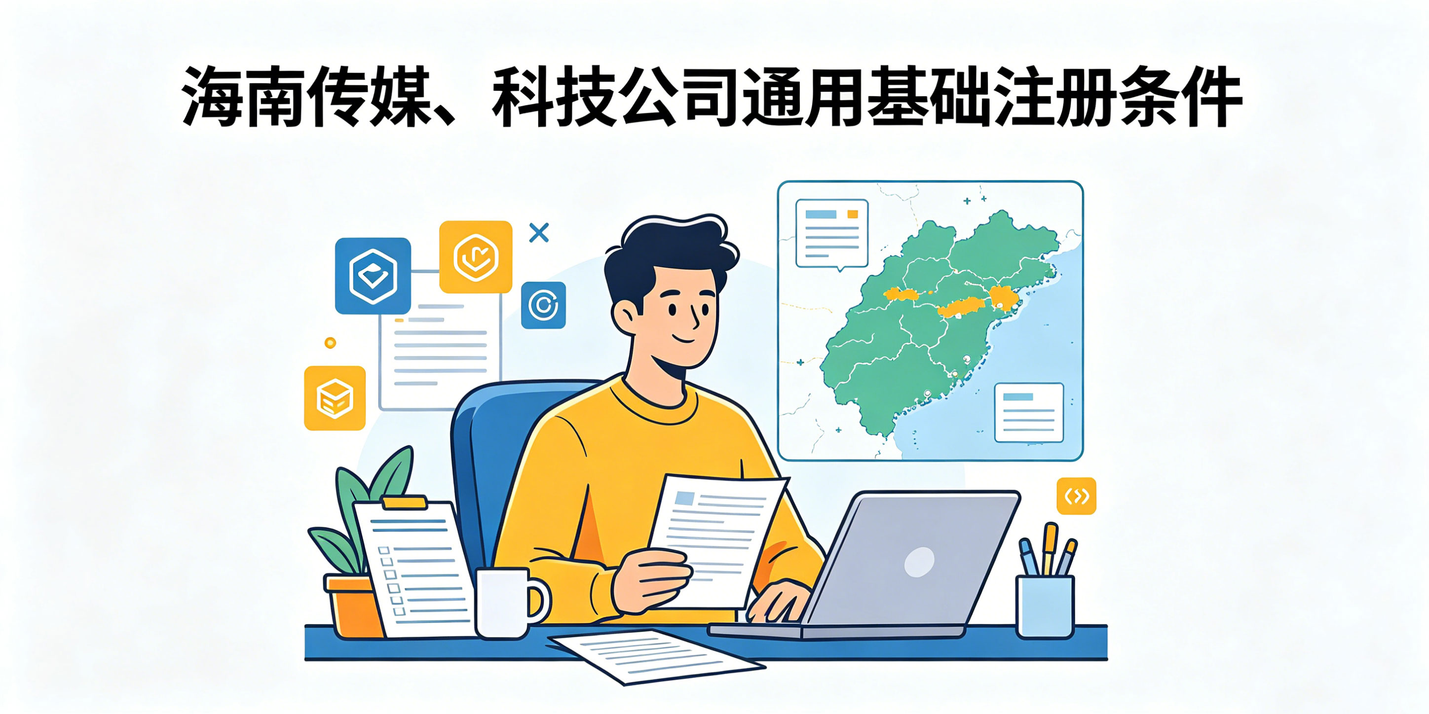 海南传媒、科技公司注册流程和条件有哪些？新手一站式办理指南(图2)
