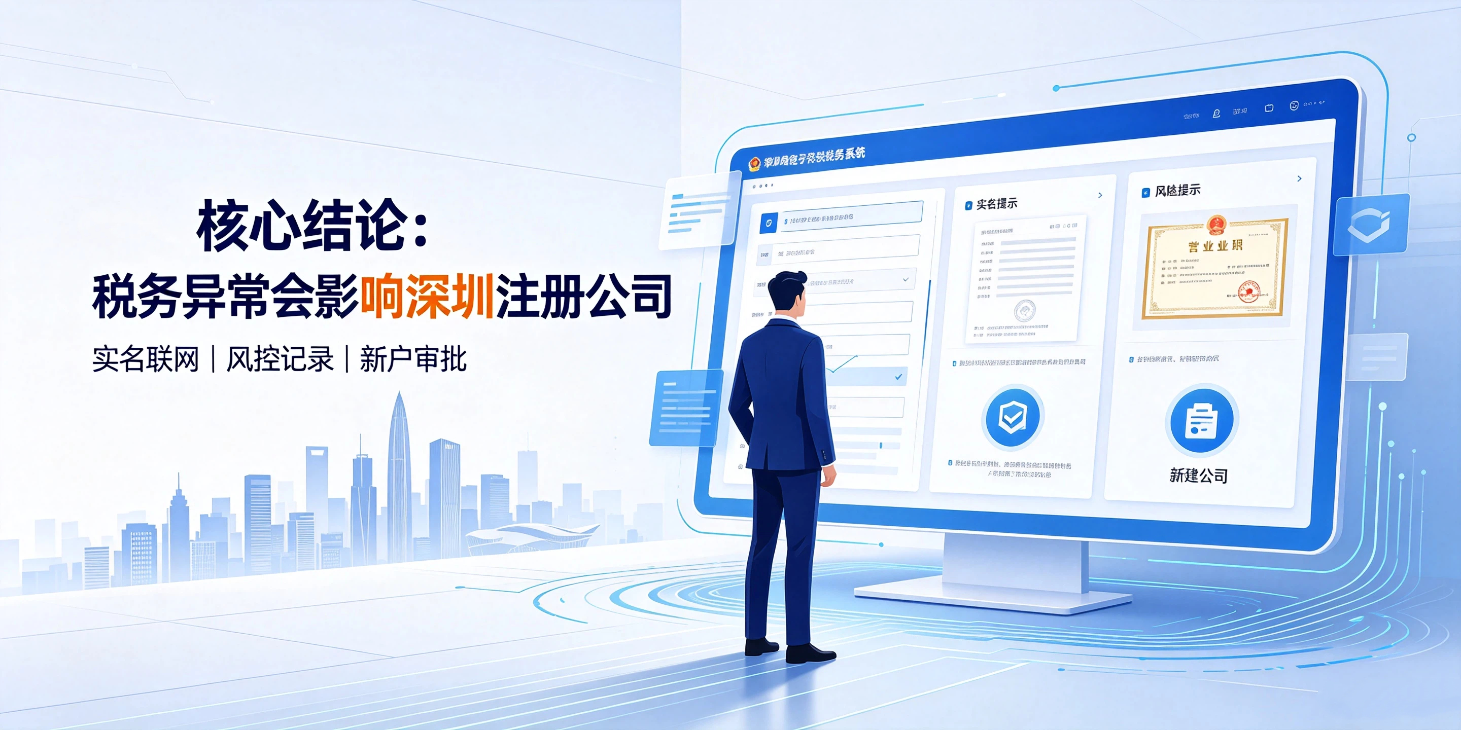 【企好运】深圳法人名下公司税务异常，影响重新注册公司吗？(图2)