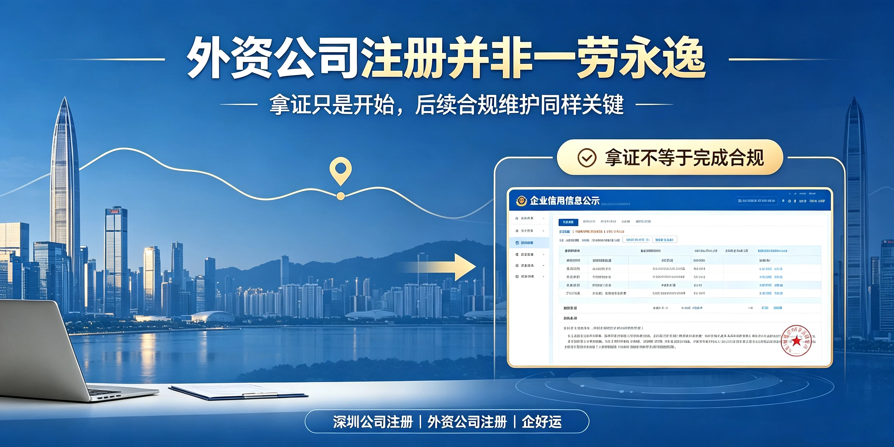【企好运】外资投资者注意!深圳注册公司后,这件事不做会直接异常!(图2) 【企好运】外资投资者注意!深圳注册公司后,这件事不做会直接异常!(图2)